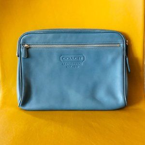 Coach leather clutch/case